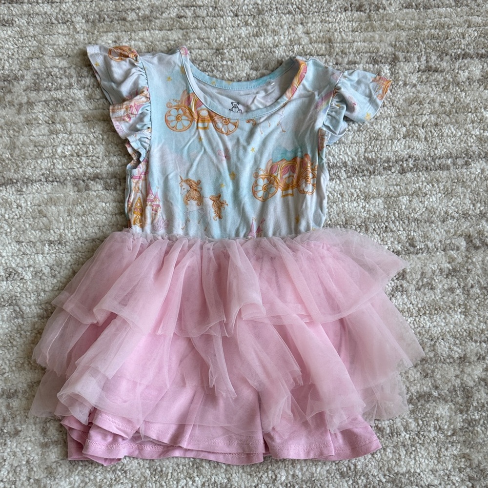 Bamboo Kids Dress with Cinderella Print